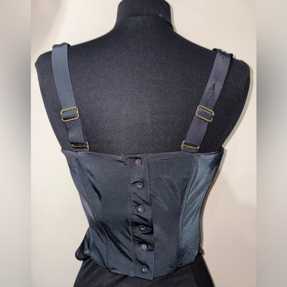 We Are HAH Sz Medium Knock Out Black Corset Top - Picture 10 of 14
